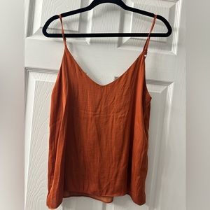 Forever 21 size Medium burnt orange silk blouse